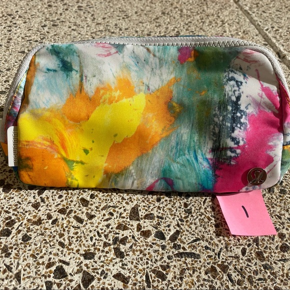 lululemon athletica Handbags - NWT Lululemon everywhere belt bag no limits multi color white paint 🎨 #1